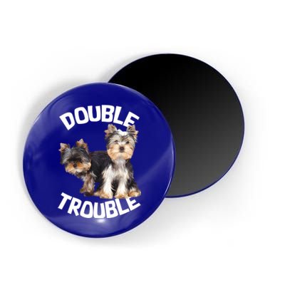 Yorkie Double Trouble Magnet