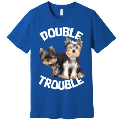 Yorkie Double Trouble Premium T-Shirt