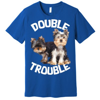 Yorkie Double Trouble Premium T-Shirt