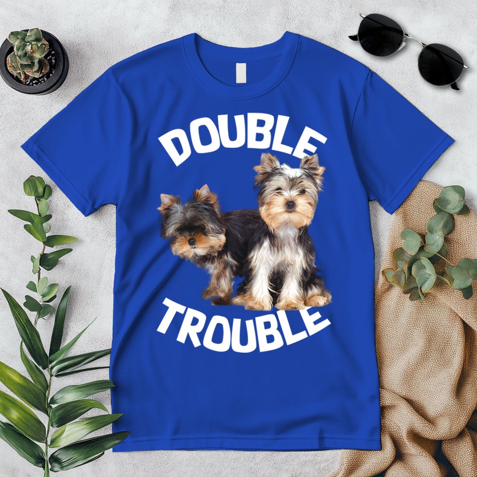 Yorkie Double Trouble Premium T-Shirt