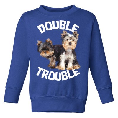 Yorkie Double Trouble Toddler Sweatshirt