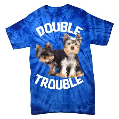 Yorkie Double Trouble Tie-Dye T-Shirt