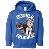 Yorkie Double Trouble Toddler Hoodie