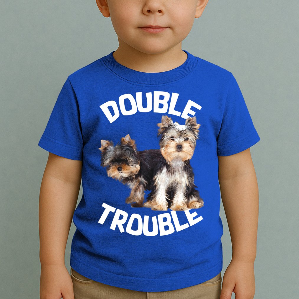 Yorkie Double Trouble Toddler T-Shirt
