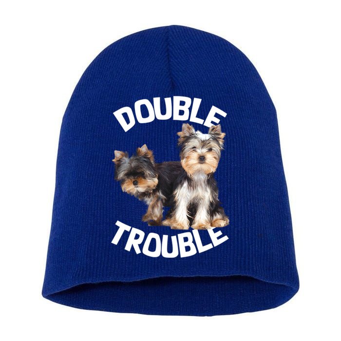 Yorkie Double Trouble Short Acrylic Beanie