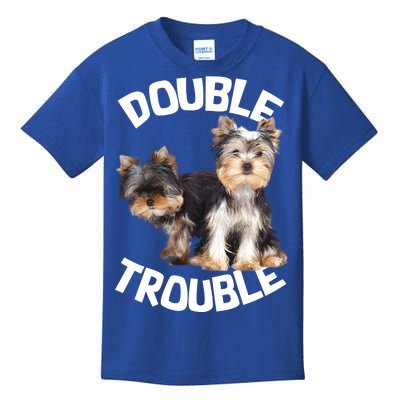 Yorkie Double Trouble Kids T-Shirt