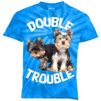 Yorkie Double Trouble Kids Tie-Dye T-Shirt