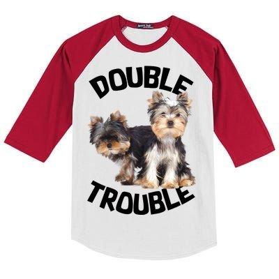 Yorkie Double Trouble Kids Colorblock Raglan Jersey