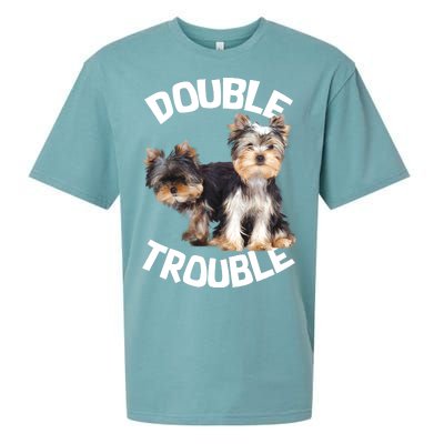 Yorkie Double Trouble Sueded Cloud Jersey T-Shirt