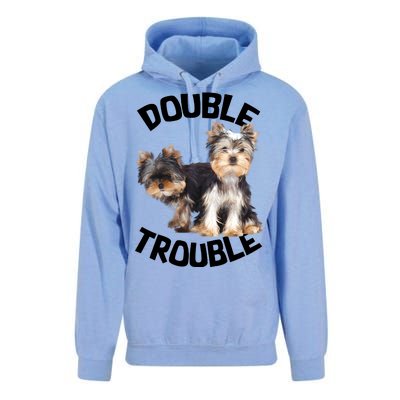 Yorkie Double Trouble Unisex Surf Hoodie