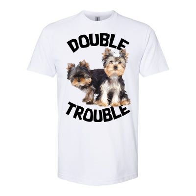 Yorkie Double Trouble Softstyle CVC T-Shirt