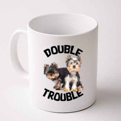 Yorkie Double Trouble Coffee Mug