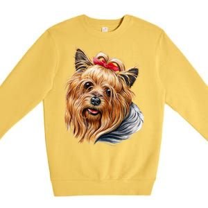 Yorkie Girl Premium Crewneck Sweatshirt