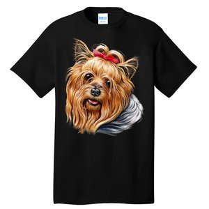 Yorkie Girl Tall T-Shirt