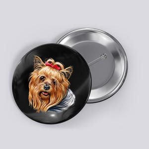 Yorkie Girl Button