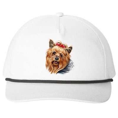 Yorkie Girl Snapback Five-Panel Rope Hat