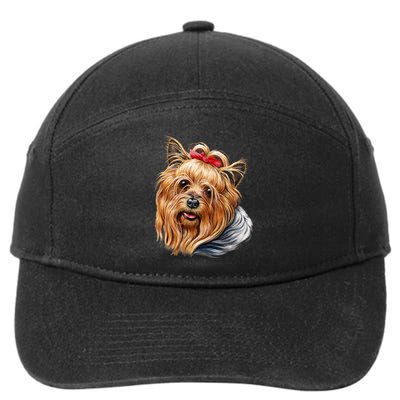 Yorkie Girl 7-Panel Snapback Hat