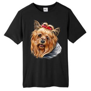 Yorkie Girl Tall Fusion ChromaSoft Performance T-Shirt