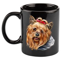 Yorkie Girl 11oz C Handle Ceramic Mug