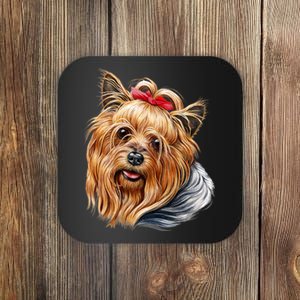 Yorkie Girl Coaster