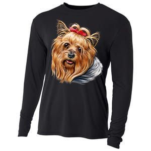 Yorkie Girl Cooling Performance Long Sleeve Crew