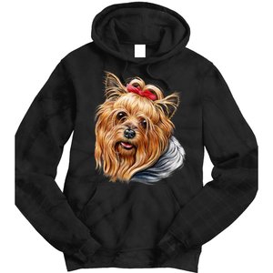 Yorkie Girl Tie Dye Hoodie