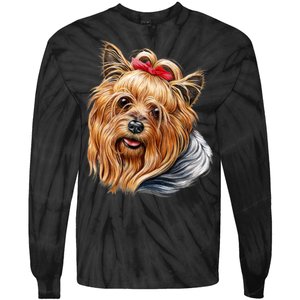 Yorkie Girl Tie-Dye Long Sleeve Shirt