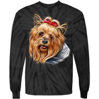 Yorkie Girl Tie-Dye Long Sleeve Shirt