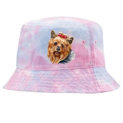 Yorkie Girl Tie-Dyed Bucket Hat