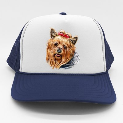 Yorkie Girl Trucker Hat