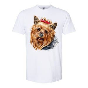 Yorkie Girl Softstyle CVC T-Shirt