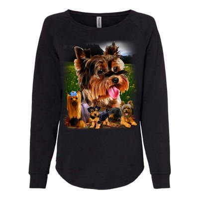 Yorkshire Terrier Womens California Wash Sweatshirt