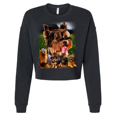 Yorkshire Terrier Cropped Pullover Crew