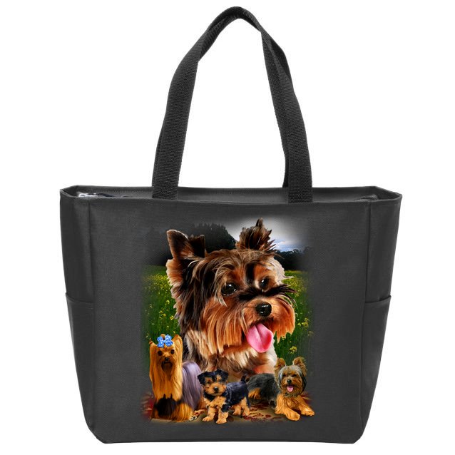 Yorkshire Terrier Zip Tote Bag