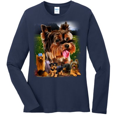 Yorkshire Terrier Ladies Long Sleeve Shirt