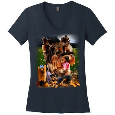 Yorkshire Terrier Women's V-Neck T-Shirt