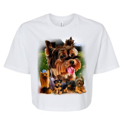 Yorkshire Terrier Bella+Canvas Jersey Crop Tee