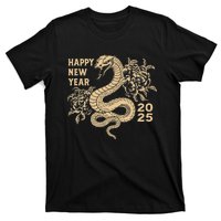 Year Of Snake 2025 Happy Lunar New Year 2025 Grandma Grandpa T-Shirt