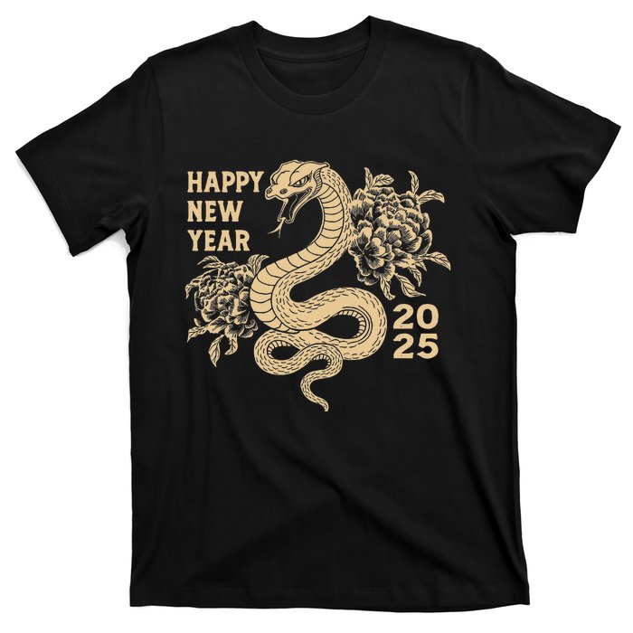 Year Of Snake 2025 Happy Lunar New Year 2025 Grandma Grandpa T-Shirt