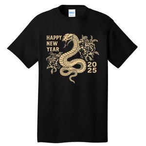 Year Of Snake 2025 Happy Lunar New Year 2025 Grandma Grandpa Tall T-Shirt