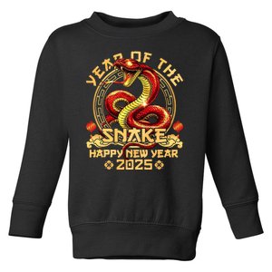 Year Of Snake 2025 Chinese New Year Happy Vietnamese Tet Toddler Sweatshirt