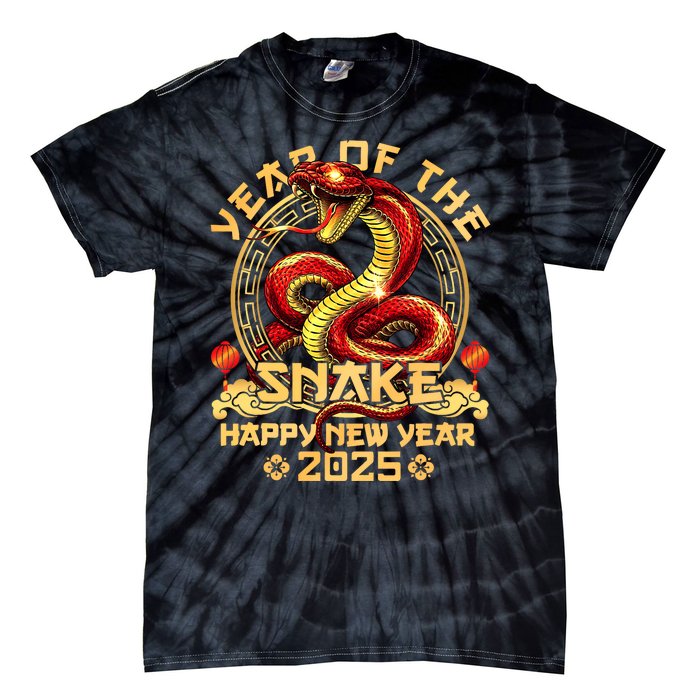 Year Of Snake 2025 Chinese New Year Happy Vietnamese Tet Tie-Dye T-Shirt