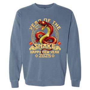 Year Of Snake 2025 Chinese New Year Happy Vietnamese Tet Garment-Dyed Sweatshirt