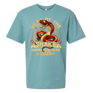 Year Of Snake 2025 Chinese New Year Happy Vietnamese Tet Sueded Cloud Jersey T-Shirt