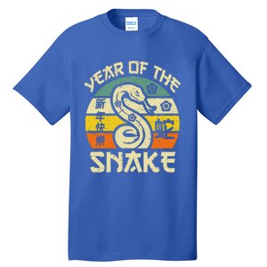 Year Of Snake 2025 Chinese New Year Snake Zodiac Tall T-Shirt