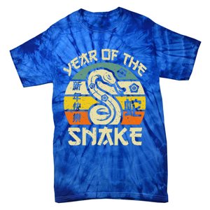 Year Of Snake 2025 Chinese New Year Snake Zodiac Tie-Dye T-Shirt