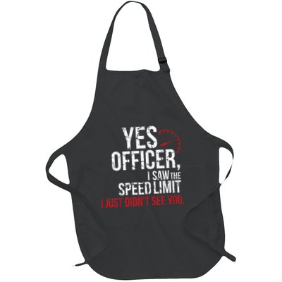 Yes Officer Speeding For Car Enthusiasts & Mechanics Apron