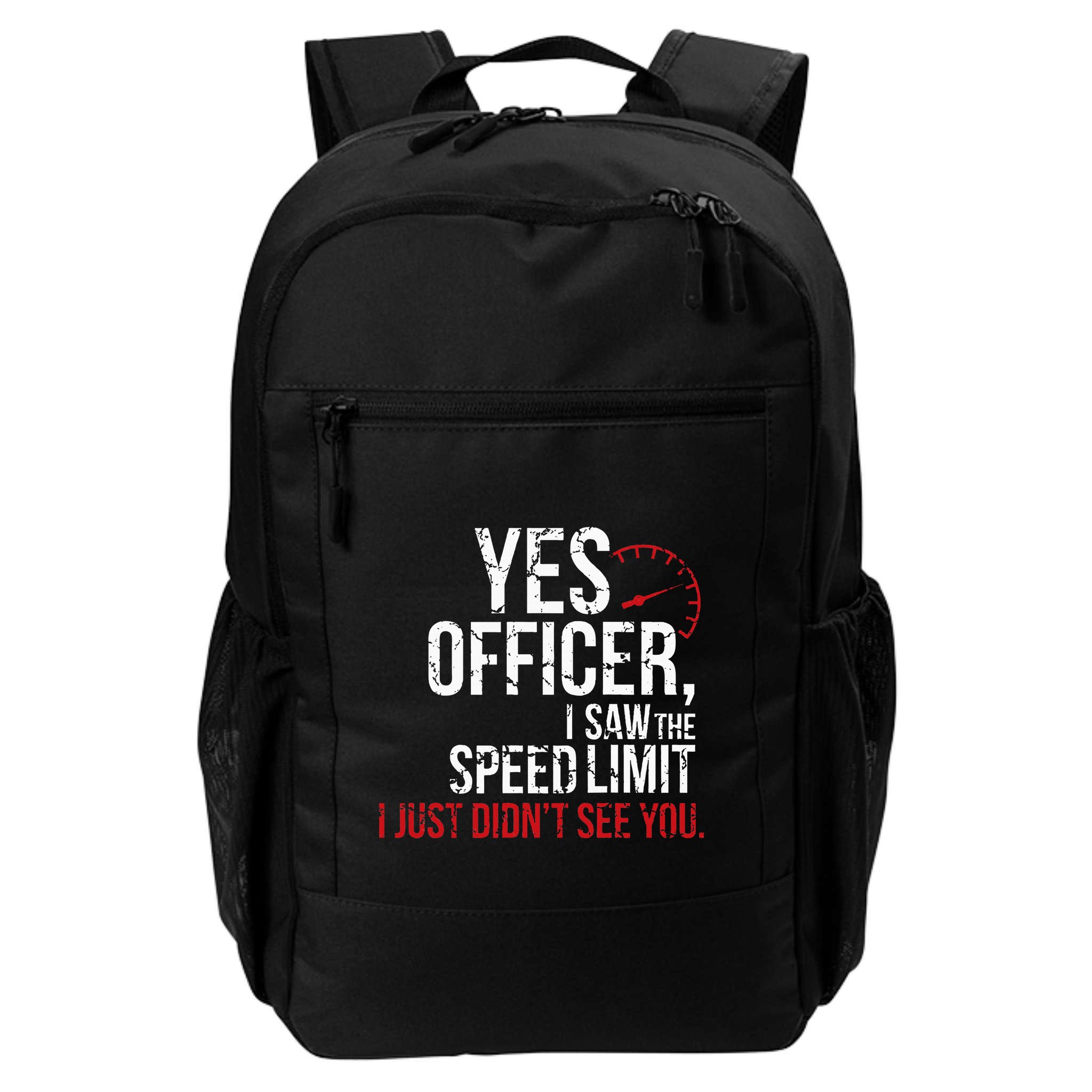 Yes Officer Speeding For Car Enthusiasts & Mechanics Backpack