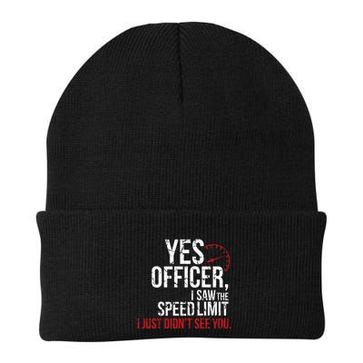 Yes Officer Speeding For Car Enthusiasts & Mechanics Beanie