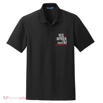 Yes Officer Speeding For Car Enthusiasts & Mechanics Dry Zone Grid Polo